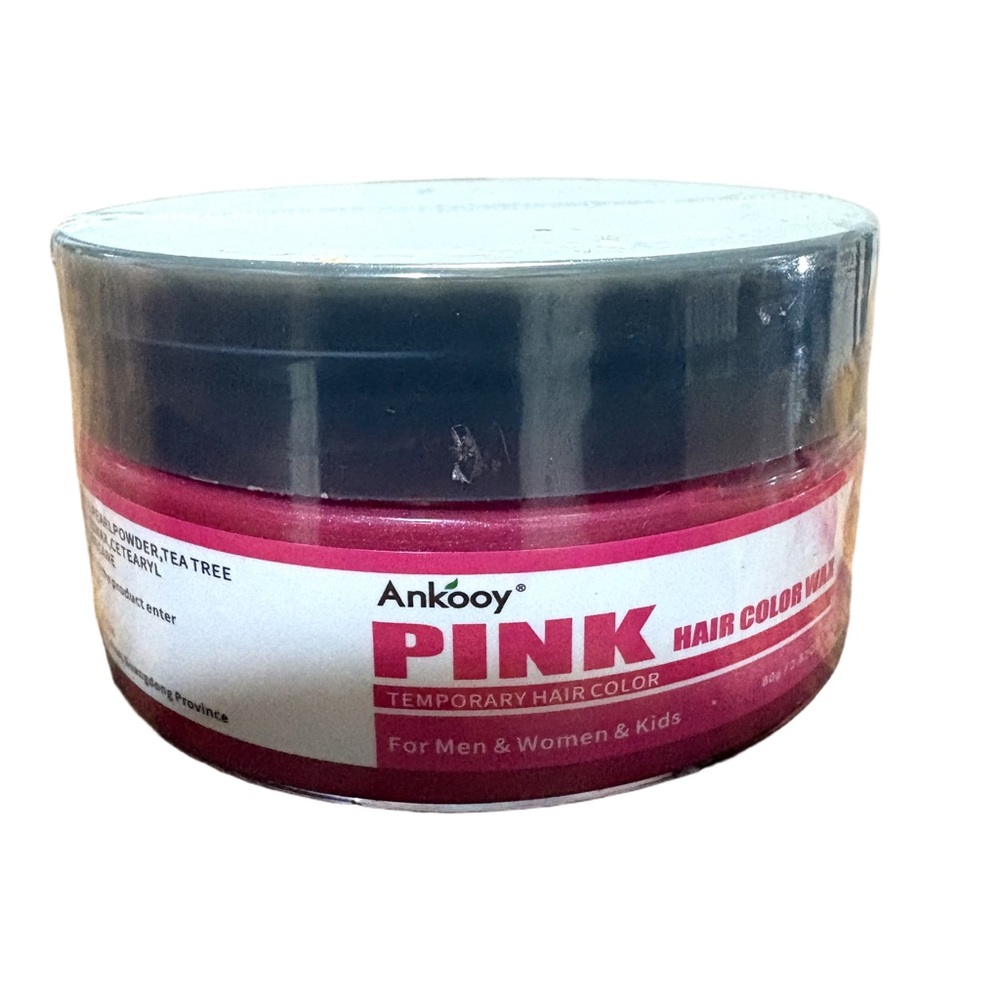 Ankooy Pink Temporary Hair Color Wax | For Men, Women & Kids | 120g